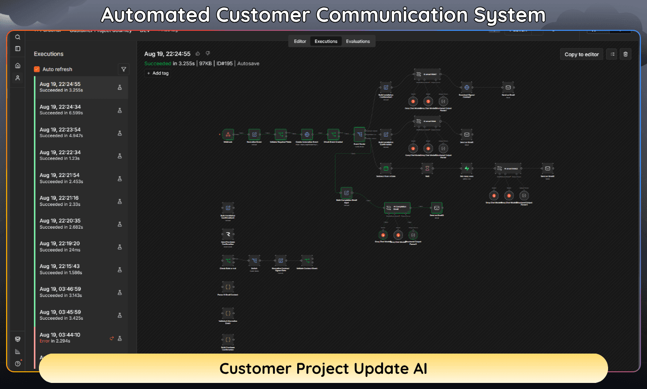 Customer Project Update AI screenshot 1